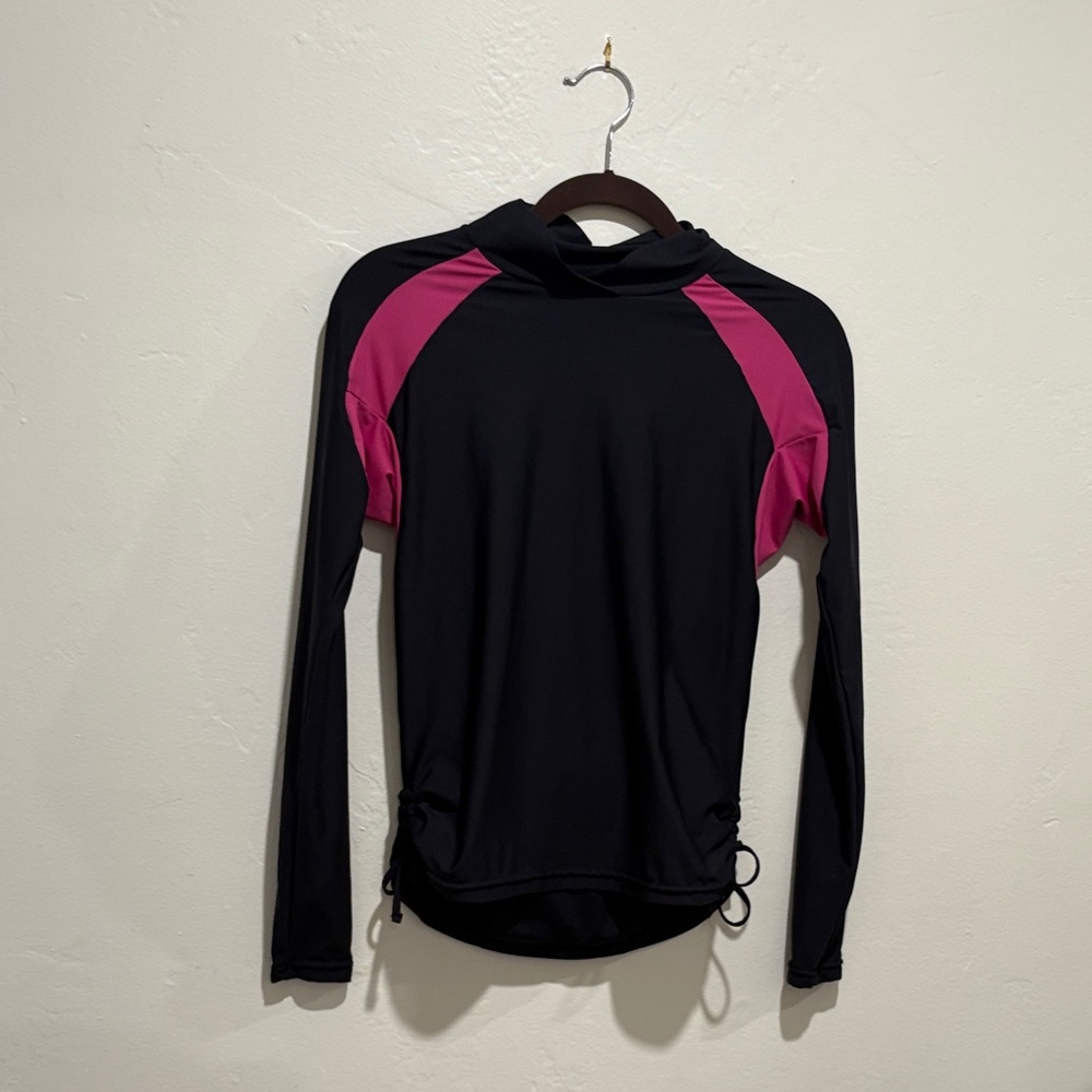 Green Beanz Black and Pink Long Sleeve Top